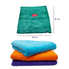 GENERICO - Pack 3und Trapeador Microfibra Peluche 70 cm x 45 cm SI Ojal