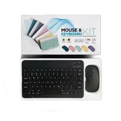 OEM - KIT TECLADO + MOUSE BLUETOOTH RECARGABLE BATERIA DE LARGA DURACIÓN