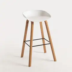 GENERICO - Silla de Bar Misuri Vintage - Blanco