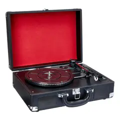 U BUY - Tocadiscos 3 Velocidades Maleta Ecocuero Parlante Bluetooth