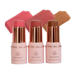 ALMA BONITA - Set de Maquillaje: Contorno + 2 Rubor en Barra
