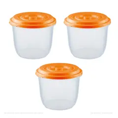 POLINPLAST - Set de 3 Reposteros Ingleses N°1 con Tapa Hermética