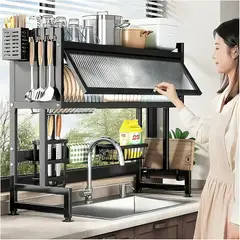 GENERICO - Escurrido De Platos 2 Niveles Con Tapa