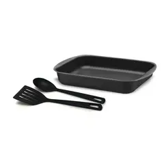 TRAMONTINA - Bandeja Asadera Rectangular Starflon Max Grafito 45 cm