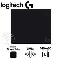 LOGITECH - G640 Alfombrilla de Ratón Grande de Tela Negra Precisión