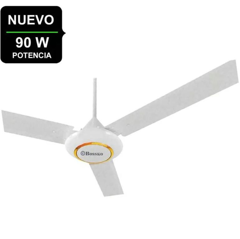 Ventilador de Techo BK-8230VTE 90 Watts Blanco 56 Pulgadas