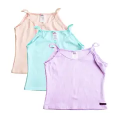 KINETIX - Pack Polos Manga Cero de Tiras Lohelia Pastel Mujer