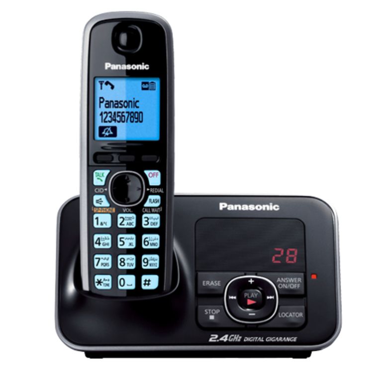 TELÉFONO FIJO INALAMBRICO NEGRO KX-TG3721LCB