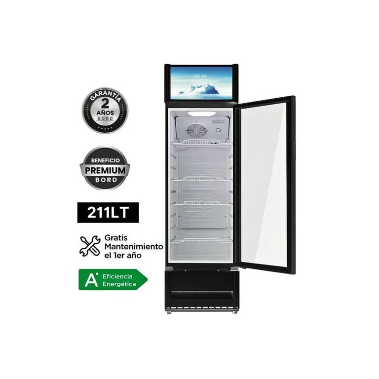Vitrina Exhibidora Vertical 211LT EX211-M Blanco