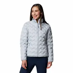 COLUMBIA - Casaca Mujer Delta Ridge II Acolchada Gris
