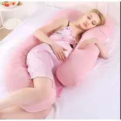 GENERICO - Almohada Multi Postural para Embarazo y Lactancia Rosado