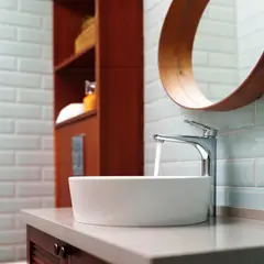 TREBOL - Monomando para Lavatorio en Bronce Cromado Plateado