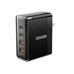 ESSAGER - Cargador 100W GaN USB tipoC QC carga rápida 4,0 IOS Android US