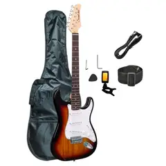 SOUND STAR - GUITARRA ELÉCTRICA Model STRATO SUNBURST - AFINADOR