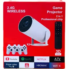 OEM - Proyector 4K UHD Con Juegos y Mandos De Control Wifi