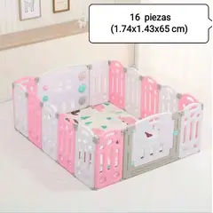 GENERICO - Corral Plegable Reina 16 Piezas
