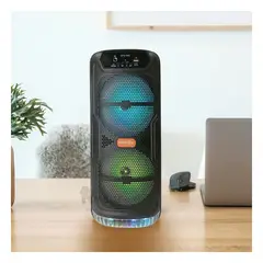 GENERICO - Parlante Bluetooth GTS-1565 Karaoke con Luces LED