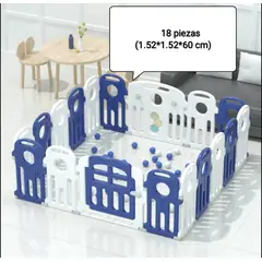 GENERICO - Corral Didáctico Azul 18 Piezas