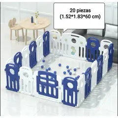 GENERICO - Corral Didáctico Azul 20 Piezas