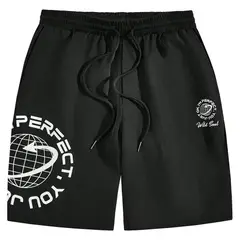 YANSUS - Short Hombre Negro Algodón Estampado Perfect