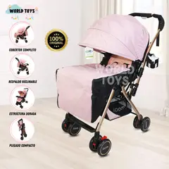 BEAUTIFUL - Coche Cuna de Paseo «MOOI» Pink