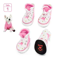 KELLER - Zapatos para Perros Mascotas Antideslizante RS Talla 1 JJ3