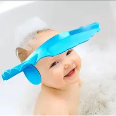 GENERICO - Gorro de baño para bebés Con Protector De Orejas Celeste