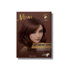 GENERICO - Shampoo Tinte Cabello Castaño Claro Musa Brown Hair