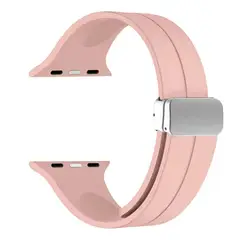GENERICO - CORREA DE SILICONA PARA WATCH 38-40-41-42 mm SERIE 10 PINK