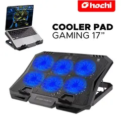 SEISA - Cooler Soporte para Laptop Notebook 6 Ventiladores HOCHI 258