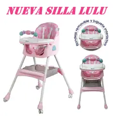 EBABY - Nueva Silla de Comer Plegable Lulu -Rosado