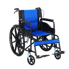 GENERICO - SILLA DE RUEDAS ESTANDAR NEGRA AROS PVC