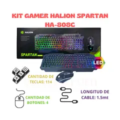 HALION - KIT GAMER SPARTAN HA-808C LED