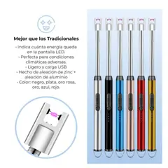 GENERICO - Encendedor Eléctrico Recargable 360 Flexible Premium