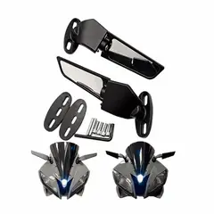 GENERICO - ESPEJO TIPO ALERON PARA MOTO DEPORTIVAS SIN LUCES