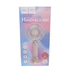 HOCO - DF07 Ventilador Portátil de 3 velocidades con soporte - Rosa