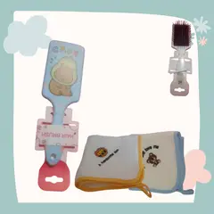 GENERICO - Peine capibara celeste mas 2 toalla de mano