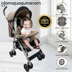 Baby - Coche Bastón de Lujo «PARIS SPORT» Beige
