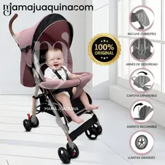 BABY - Coche Bastón de Lujo «PARIS SPORT» Pink