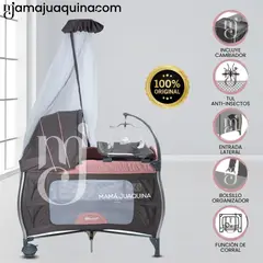 BABY - Cuna Corral de Lujo «NAPPY» Pink