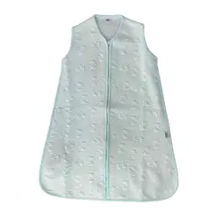 GENERICO - SACO DORMIR BOLSA VERANO REDONDA ALGODON JACQUARD VERDE