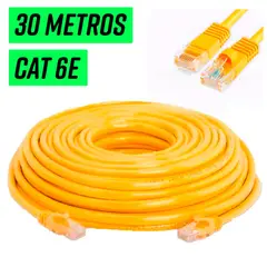 GENERICO - Cable De Red Internet Cat 6e Ethernet Lan 30 Metros Alta Velocidad