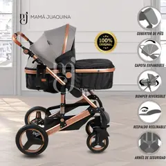 KIDS - Coche Moisés Travel System de Lujo «SAGITA» Edición Limitada Gray