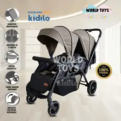 EBABY - Coche Mellicero «TWIN DOUBLE STROLLER» Coffee