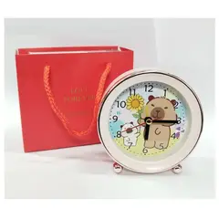 GENERICO - Reloj Decorativo Alarma con Diseño Capybara Regalo para Niños Adorno