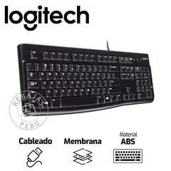 LOGITECH - K120 Teclado USB económico cómodo y resistente a derrames