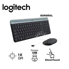 LOGITECH - Teclado y Mouse MK470 Comodidad y Estilo en Diseño Compacto