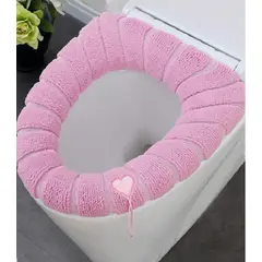 GENERICO - Protector de inodoro Funda de baño Set x3 rosado