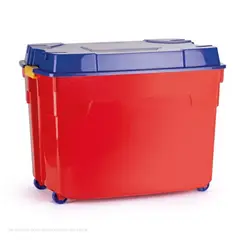 POLINPLAST - Caja Megacaja 164L con Tapa y Ruedas para Gran Capacidad