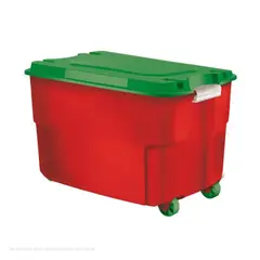 POLINPLAST - Caja Megacaja 50L con Tapa y Ruedas para Fácil Transporte